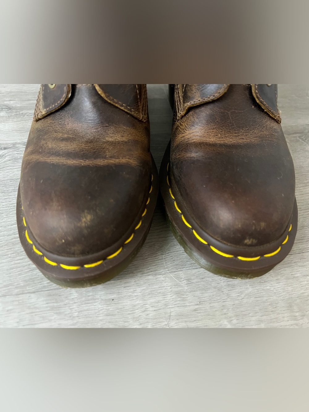 Vintage Dr. Martens Clemency Brown Leather Boots - UK6/US8 W - Picture 6 of 9